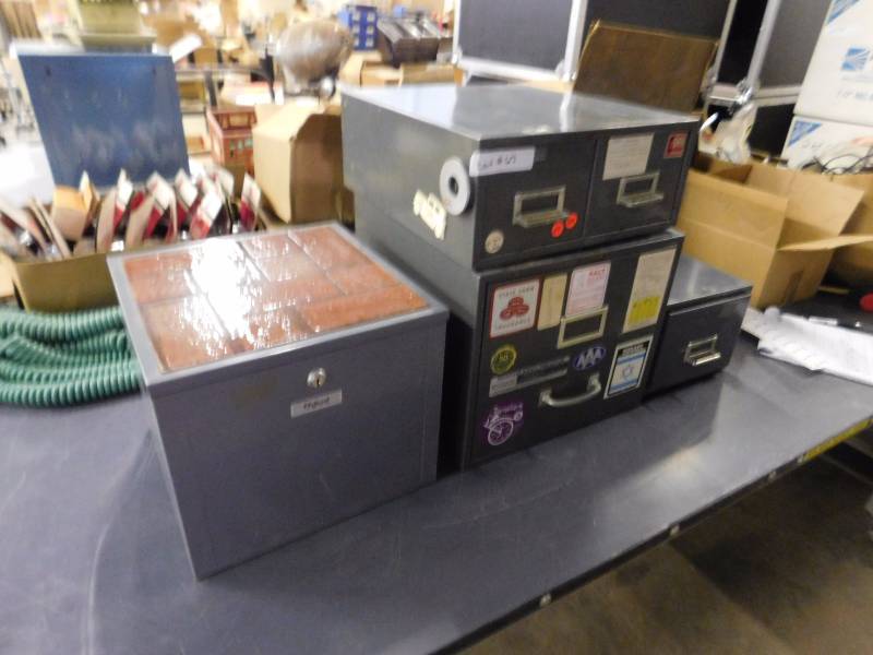 lot 67 image: 4 - Metal Table Top FilingStorage Cabinets
