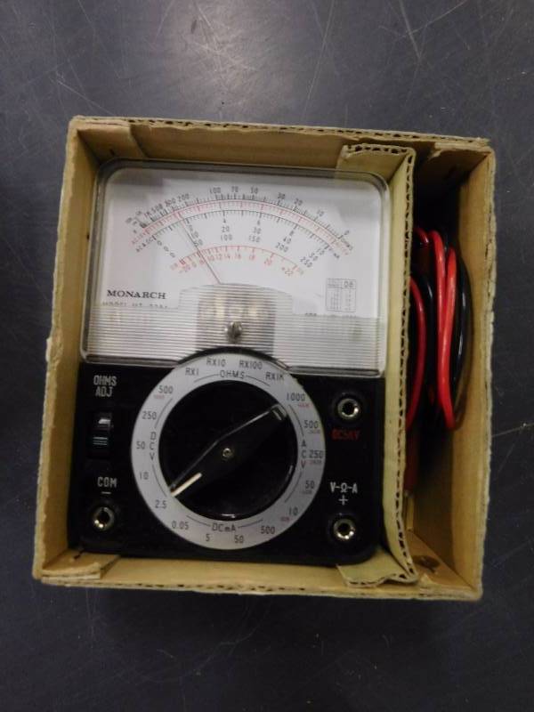 lot 70 image: Monarch Multi-Tester Volt Meter Model MT-220A