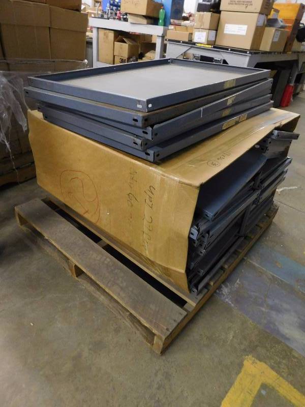 lot 94 image: Pallet of Metal Shelving