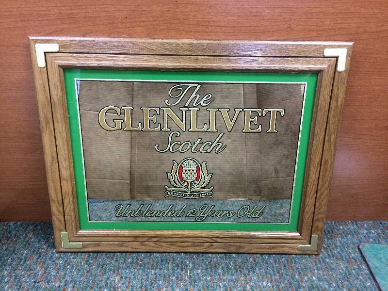 lot 13 image: The Glenlivet Scotch Bar MirrorPrint