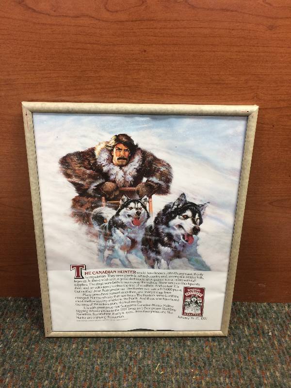 lot 18 image: Seagrams Beargrease Sled Dog Poster