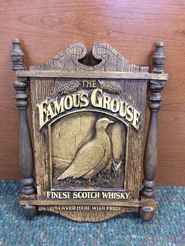 lot 24 image: The Famous Grouse Bar Sign