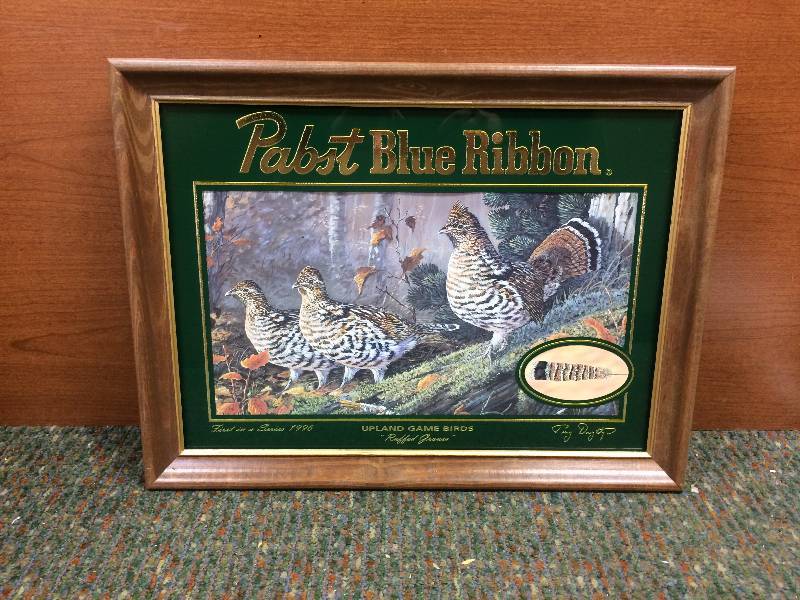lot 26 image: Pabst Blue Ribbon Framed Bar Print