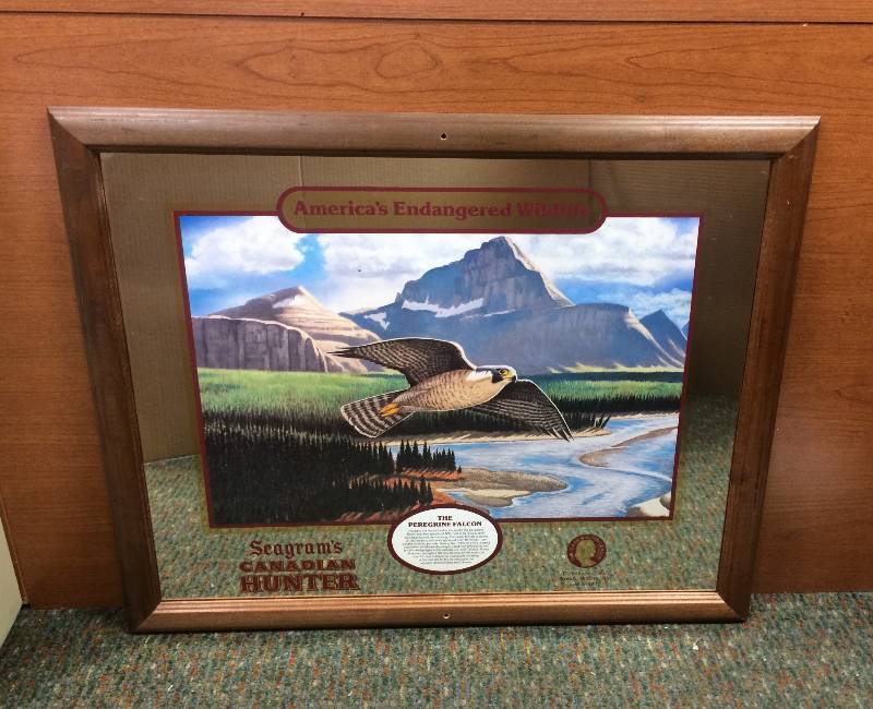 lot 30 image: Seagrams Canadian Hunter Framed MirrorPrint