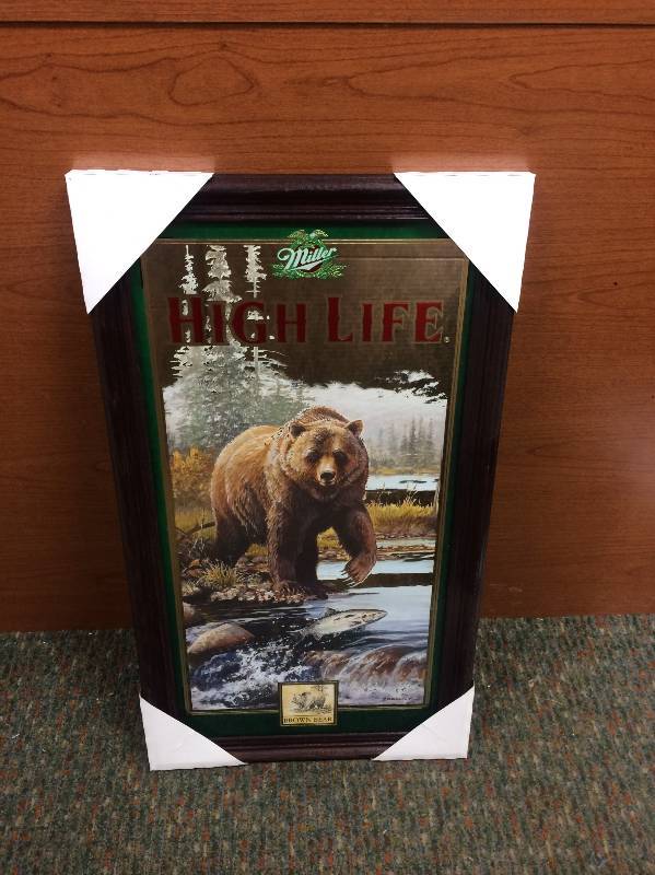 lot 42 image: Miller High Life MirrorPrint
