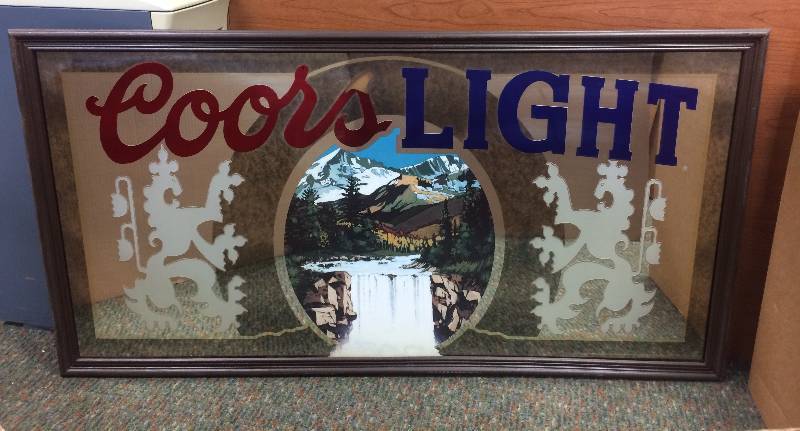 lot 44 image: Coors LIte MirrorPrint