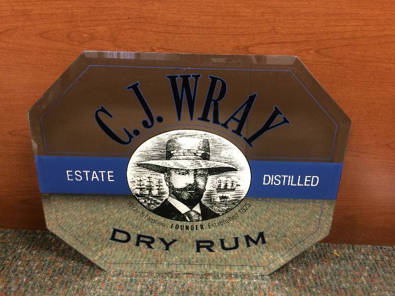 lot 47 image: C.J. Wray Dry Rum Bar MirrorPrint