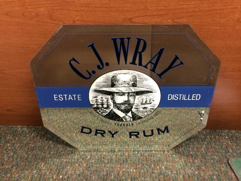 lot 48 image: C.J. Wray Dry Rum Bar MirrorPrint