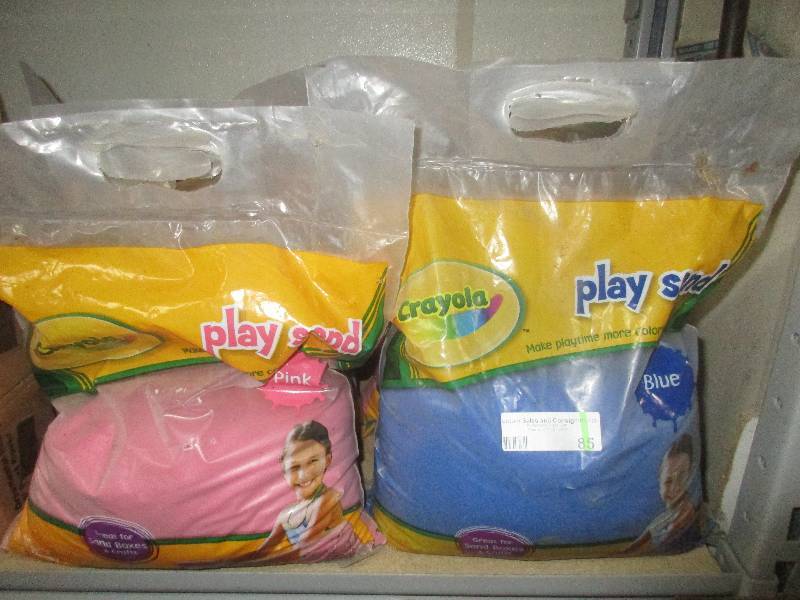 6 bags crayola play sand 3 pink and 3 blue - retail  $19.99 EACH