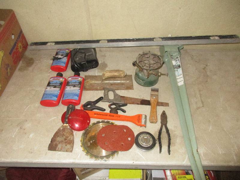 misc lot - tools - marine wax