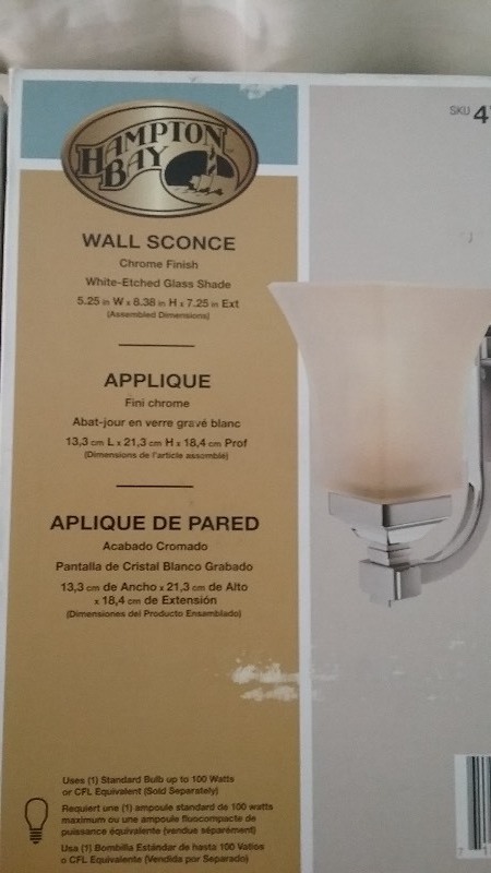 2x Unit Wall Sconce