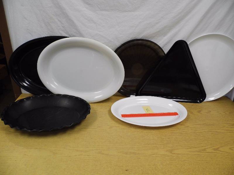Assorted Plastic Serving Trays