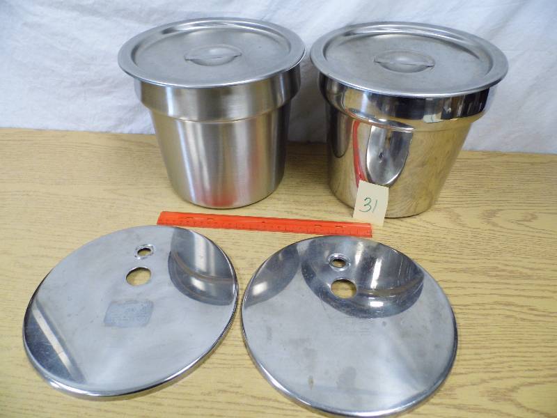 2 Stainless Steel Steam Table Inserts