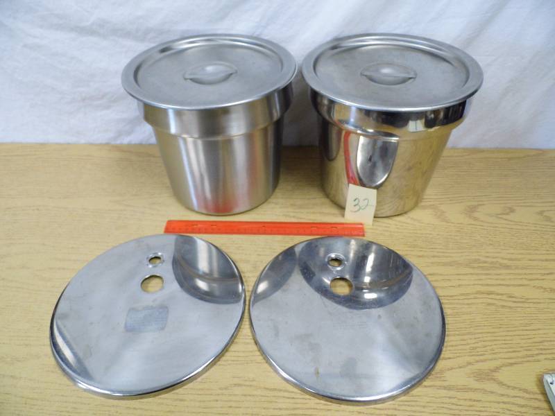 2 Stainless Steel Steam Table Inserts