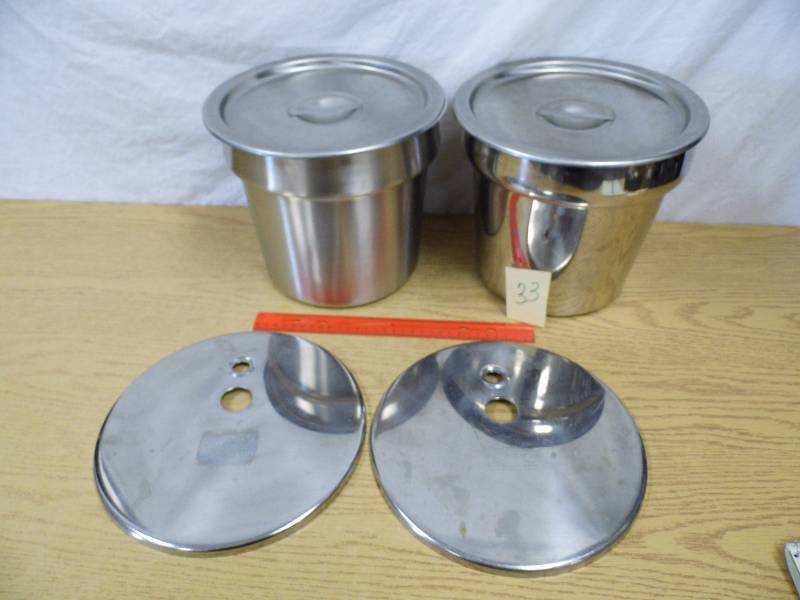 2 Stainless Steel Steam Table Inserts