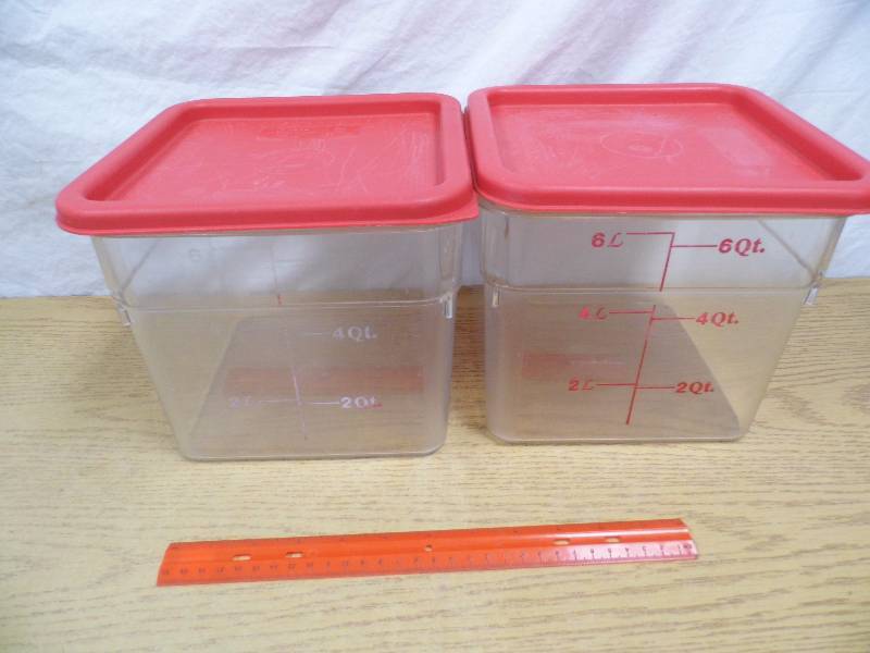 Lot of 2 Cambro Containers