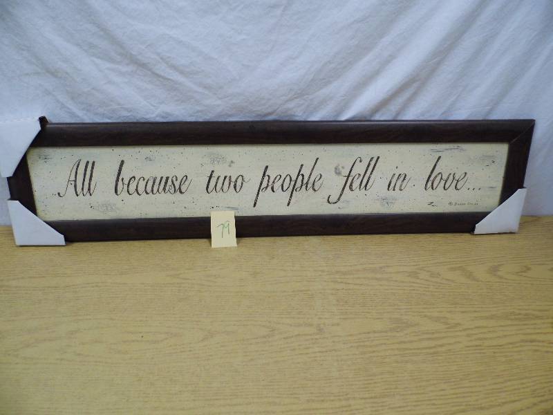 All Because Two People Fell In Love Sign