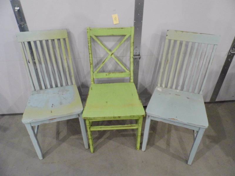 3 Wood Chairs