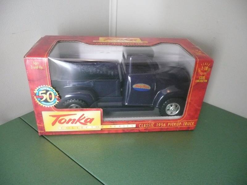 lot 64 image: Vintage 50th Anniversary 1997 TONKA (CLASSIC 1956 PICKUP TRUCK) - Pressed Steel  - USA - NOS - Still In Box - See Pictures
