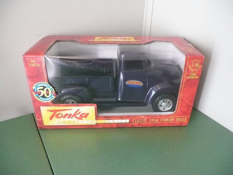 lot 66 image: Vintage 50th Anniversary 1997 TONKA (CLASSIC 1956 PICKUP TRUCK) - Pressed Steel  - USA - NOS - Still In Box - See Pictures