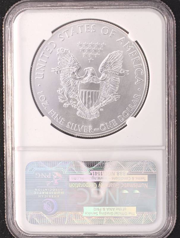 2011 AMERICAN SILVER EAGLE 1 TROY OZ. .999 FINE SILVER DOLLAR MS69 NGC EARLY RELEASES