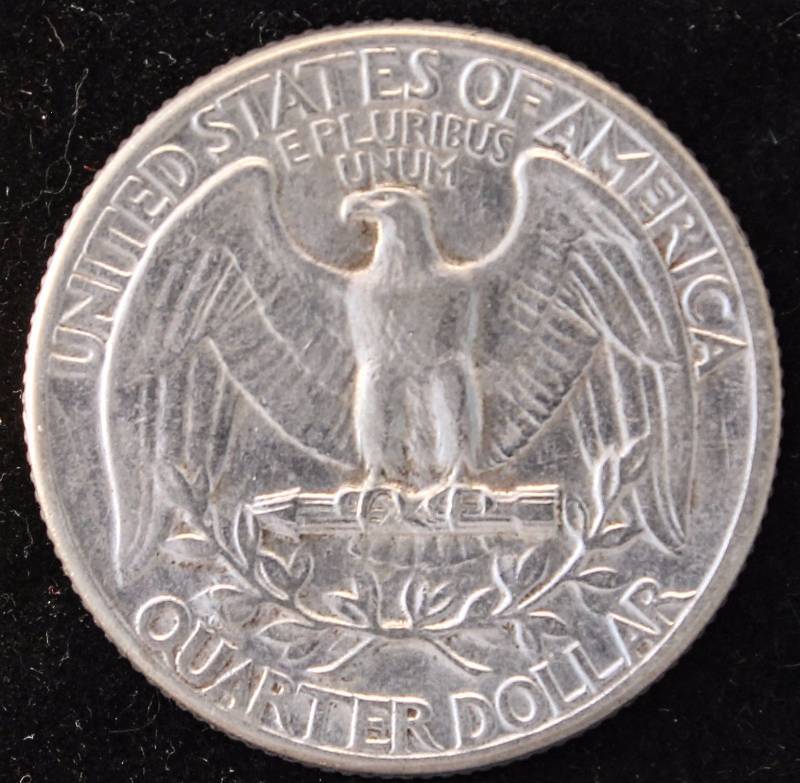 1937-P WASHINGTON SILVER QUARTER UNC.