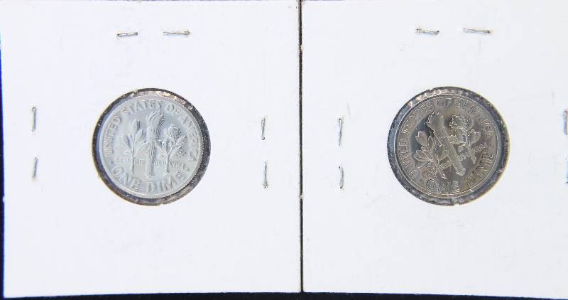 (2) PROOF ROOSEVELT DIMES 1968-S & 1970-S
