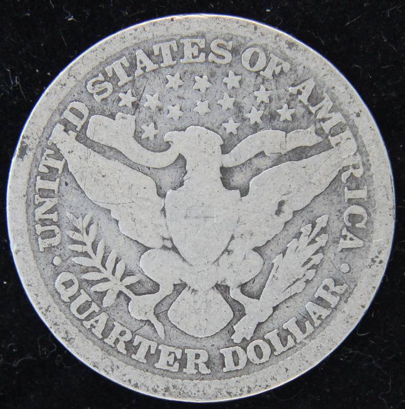1896 BARBER SILVER QUARTER GOOD
