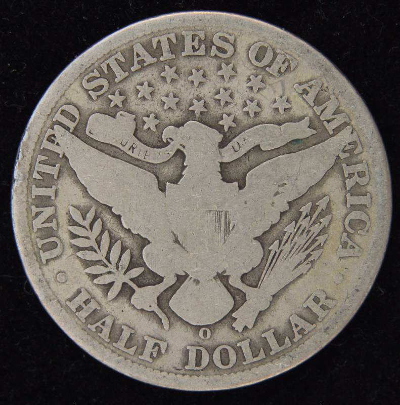 1908-O BARBER SILVER HALF DOLLAR GOOD