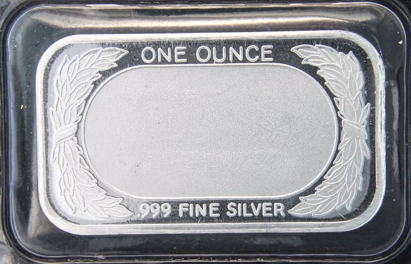 1 TROY OZ. .999 FINE SILVER BAR FLAG DESIGN SEALED