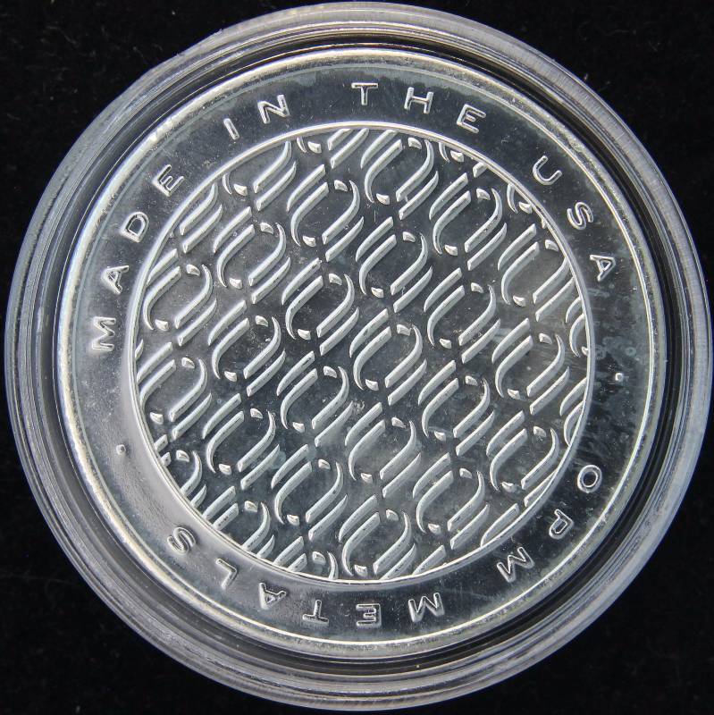 1 TROY OZ. .999 FINE SILVER OPM OHIO PRECIOUS METALS IN AIRTITE HOLDER