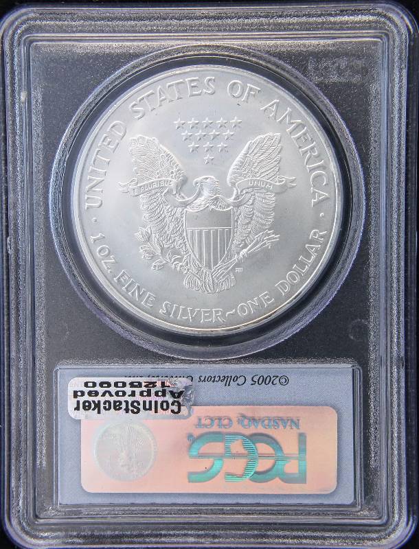 2003 AMERICAN SILVER EAGLE 1 TROY OZ. .999 FINE SILVER DOLLAR MS68 PCGS FIRST STRIKE