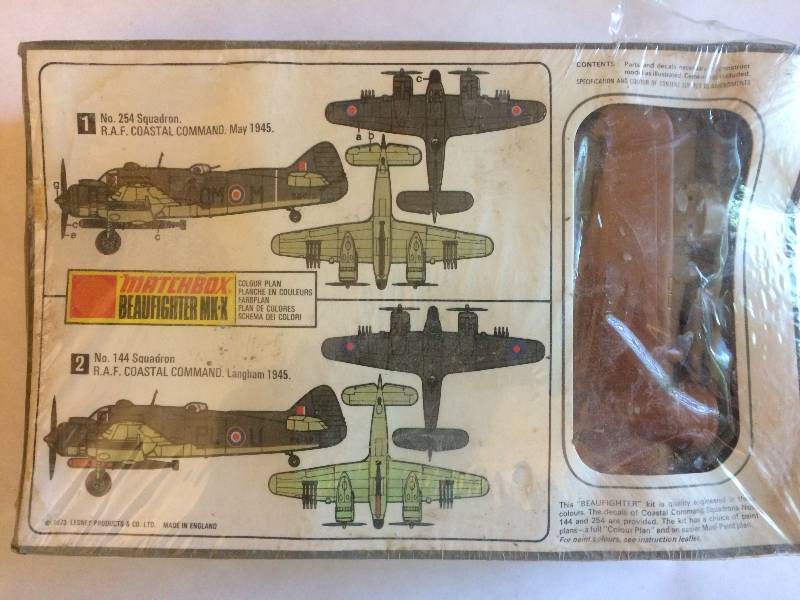 lot 55 image: Matchbox BeauFighter MK-X Model Kit