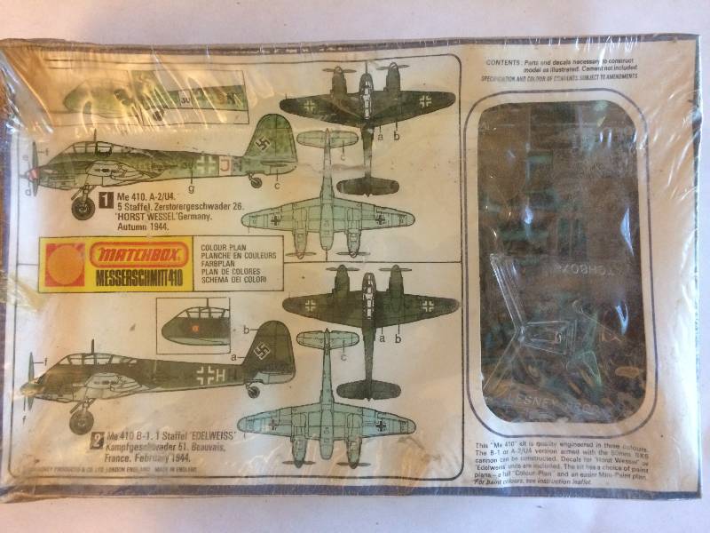 lot 61 image: Matchbox Messerschmitt 410 Model Kit