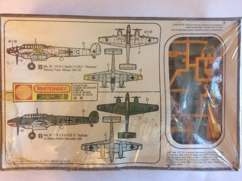 lot 62 image: Matchbox Messerschmitt 411 Model Kit