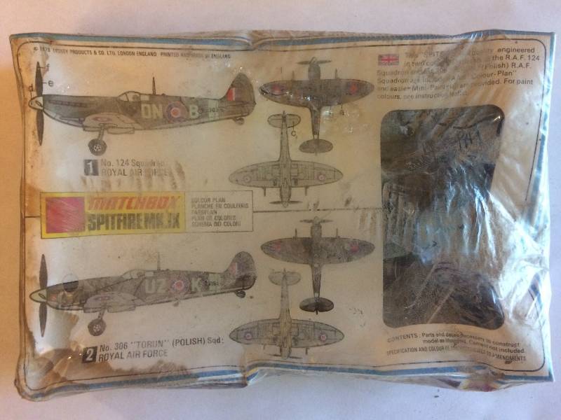 lot 70 image: Matchbox Spitfire MK.IX Model Kit