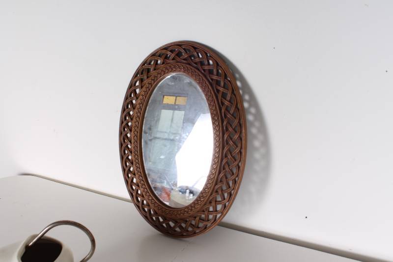 lot 58 image: Oval Mirror, Watering Can and Gold ...