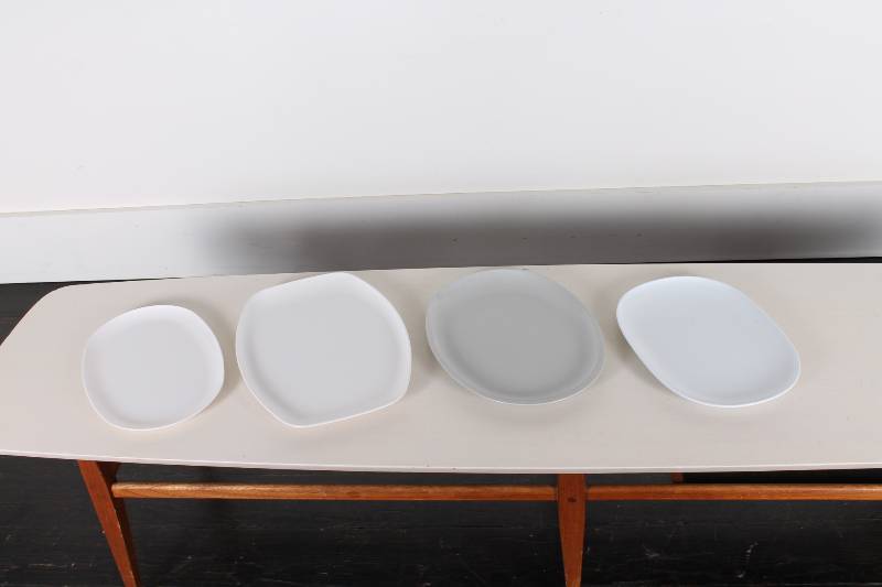 lot 70 image: Set of (4) Melamine Serving Trays- ...