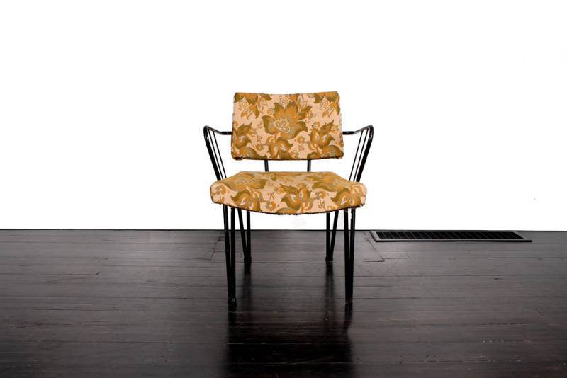 lot 76 image: Mid Century Modern Steel Blk and Fl...