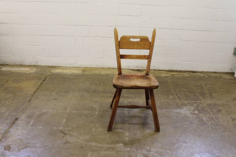 lot 96 image: Solid Wood Chair...