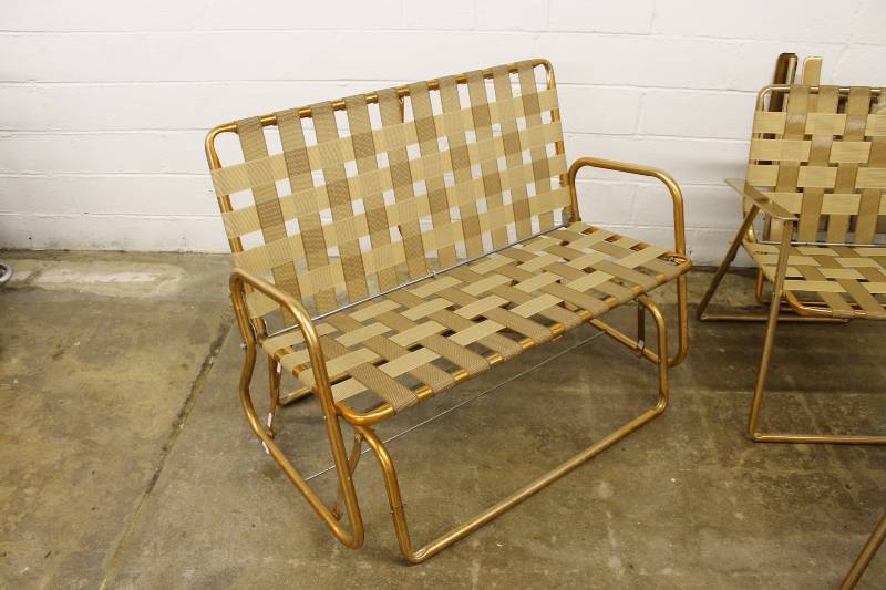 lot 102 image: Mid Century Modern Lawn Furniture- ...