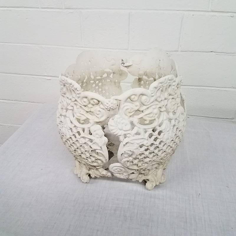 lot 112 image: Vintage Cast Iron Plant Surround- A...