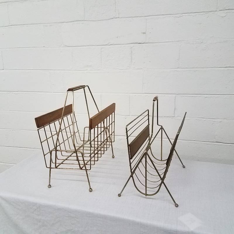 lot 113 image: Mid Century Modern Magazine Racks (...
