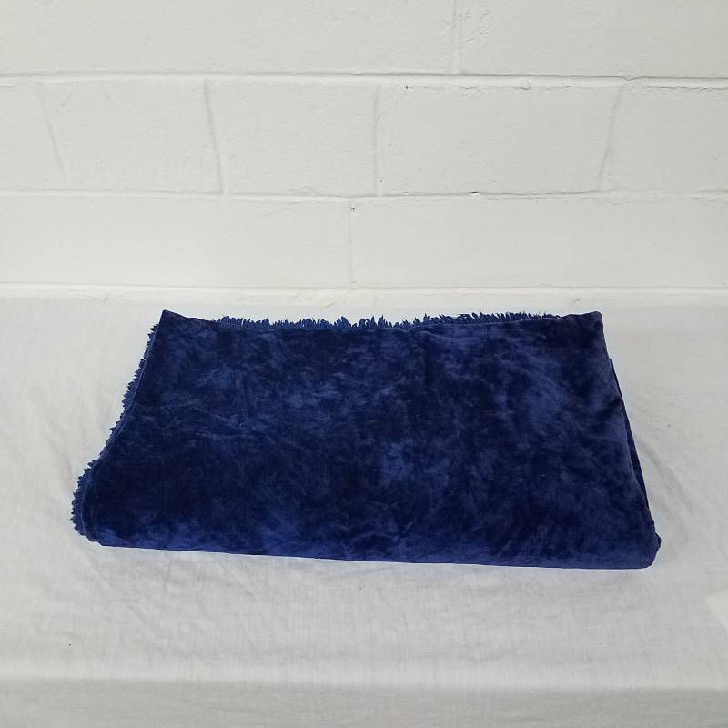 lot 128 image: Blue Velvet Bed Spread- Full Size...