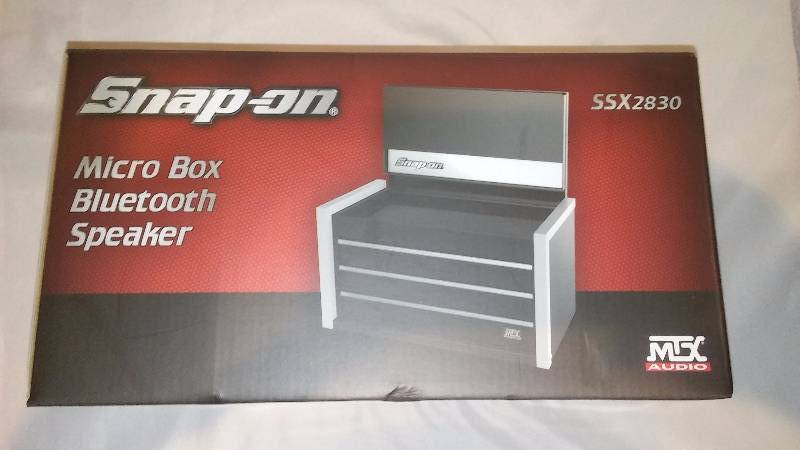 lot 2 image: Snap-on Micro Box Bluetooth Speaker Model No. SSX2830