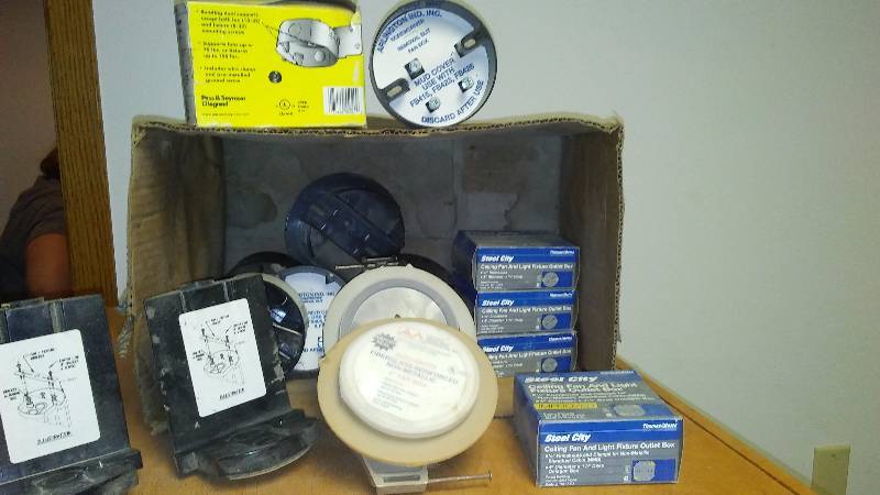 lot 37 image: Ceiling Fan Mounting and Boxes