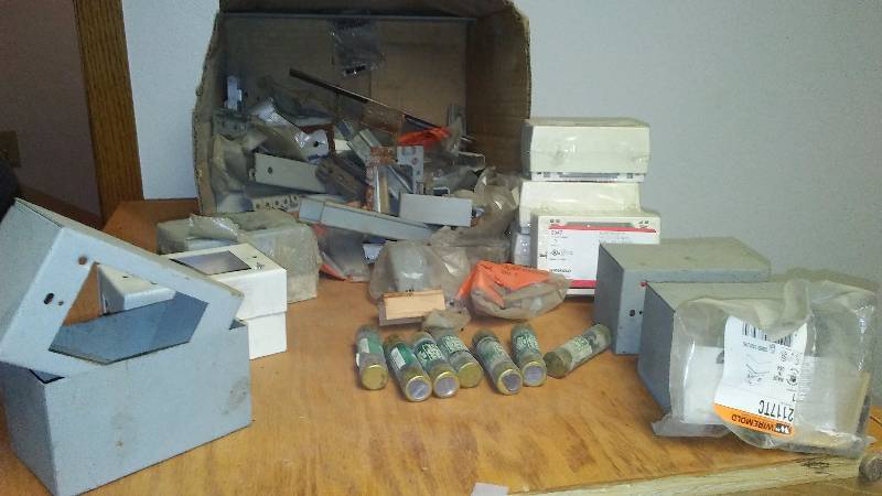 lot 38 image: Variety of Boxes and mounting hardware