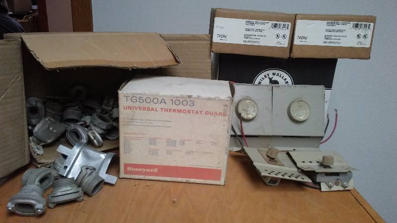 lot 44 image: Baseboard Thermostats, Universal Thermostat Guard Control and more