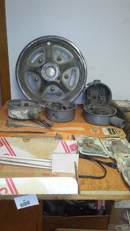 lot 76 image: Meter Boxes (4) Water Heater Elements and more
