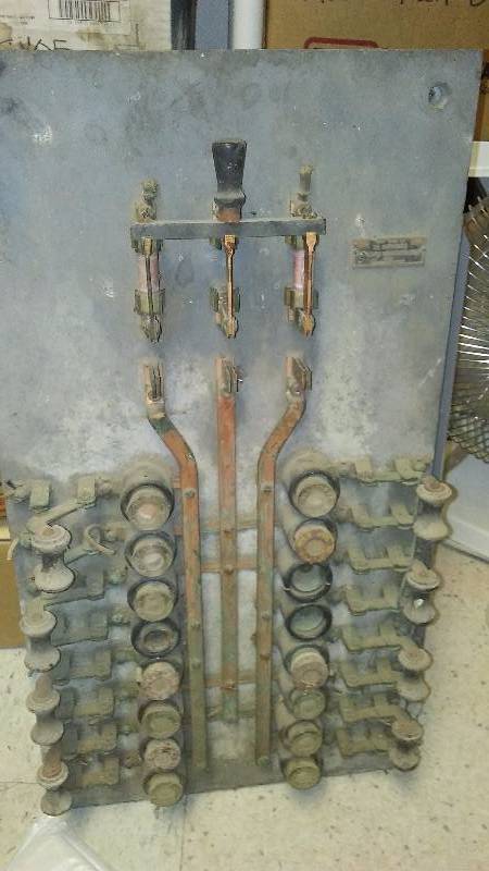 lot 118 image: Original Electrical Panel from Glyndon MN Water Plant